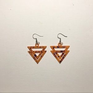 3D printed Handmade Earrings | Triangle Design